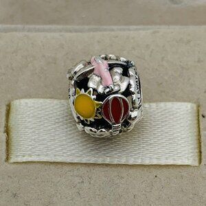 🔥🔥Pandora Fly Away Rainbow Sky & Travel Charm Pendant, S925 Sterling Silver